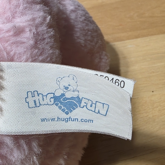 Hug Fun Pink Plush Bunny Rabbit Toy - Picture 6 of 7